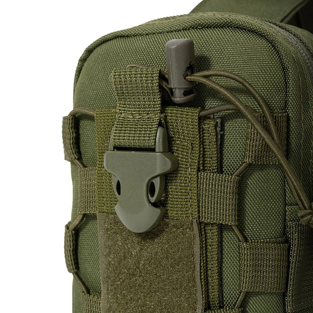 Tactical Sling Chest Bag Water Bottle Pouch Phone Shoulder Backpack for Outdoor