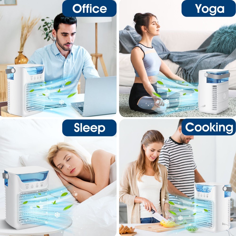 Portable* Air Cooler Fan Evaporative Ice Cold Cooling Air Conditioner Humidifier