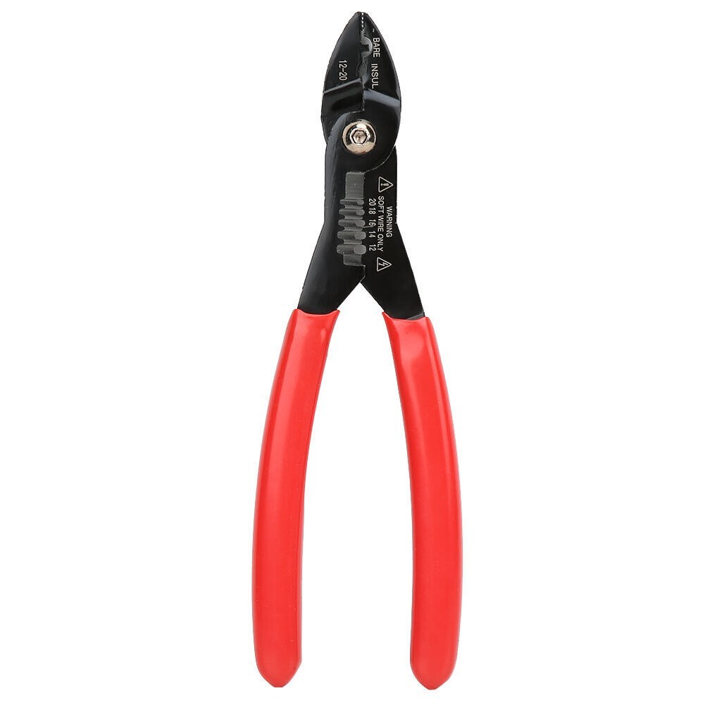 7in Crimping Pliers Wire Stripper Electrical Cable Stripping Hand Tool