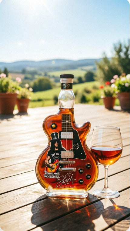 Guitar Shaped Bottle Tennessee Whiskey Bottle Rock Style Glass Decanter New