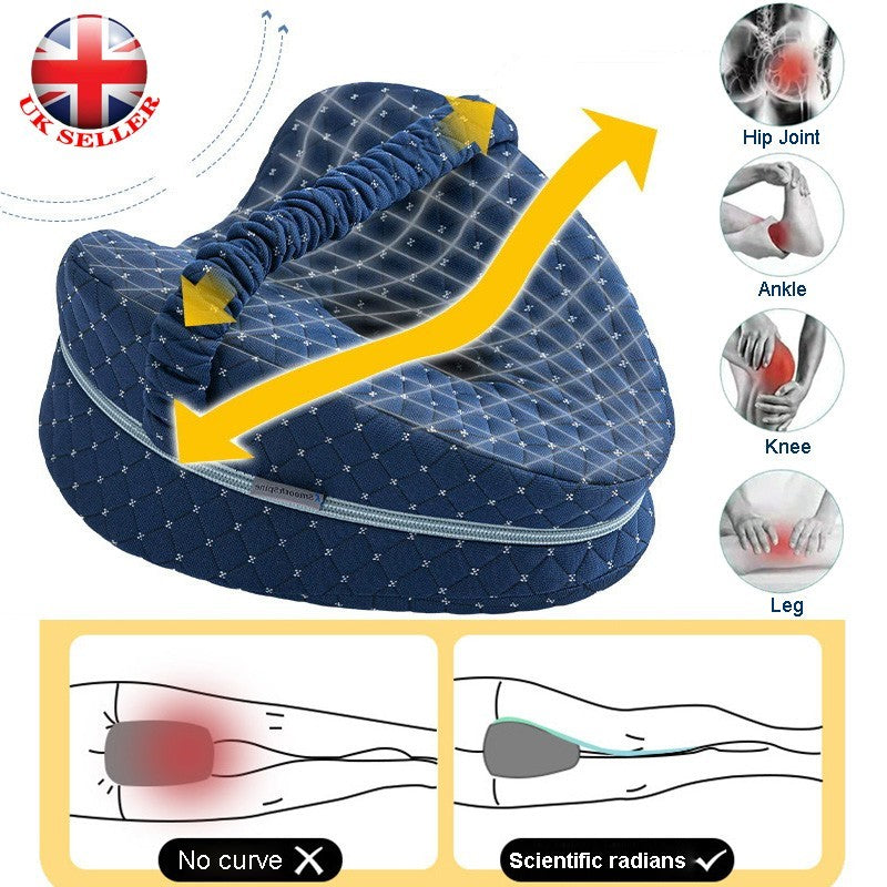 Leg Pillow Orthopedic Knee Pillow Memory Leg Knees Pain Cushion for Side Sleeper