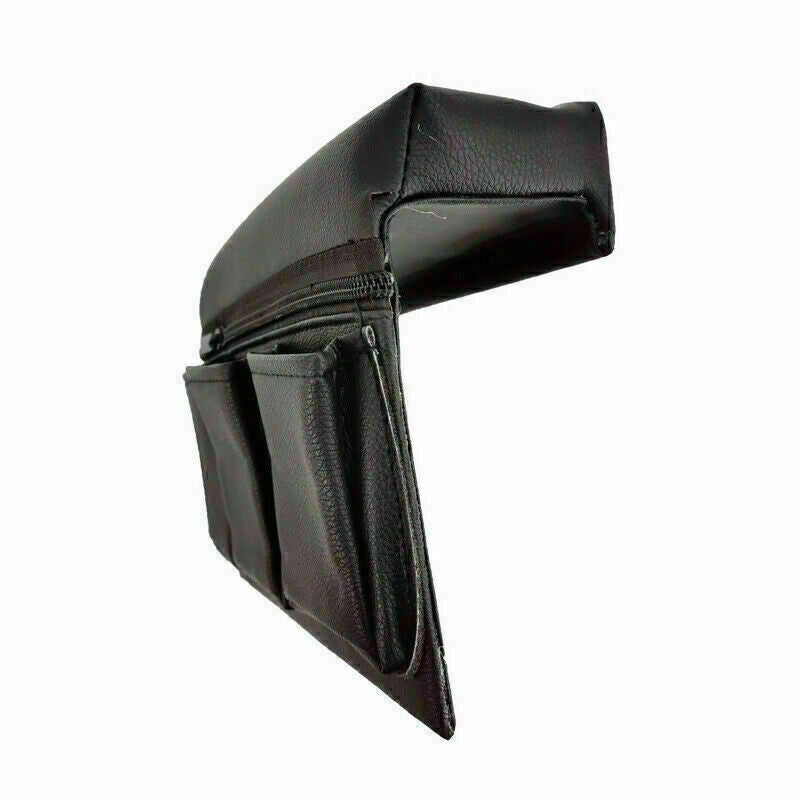 Car Window Armrest Hanging Bag Storage Box Pocket Organizer Phone Holder Black -