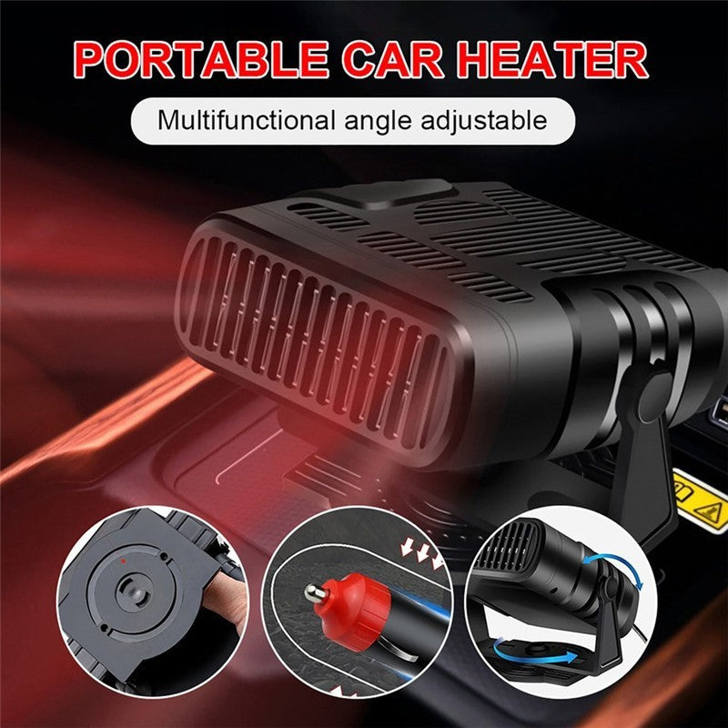 200W Electric Car Heater 24V DC Heating Fan Defogger Defroster Demister Portable