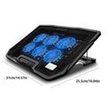 Laptop Cooler Stand 6 Powerful Quiet Fans Tilt Gaming Cooling Mat Pad for 12-17"