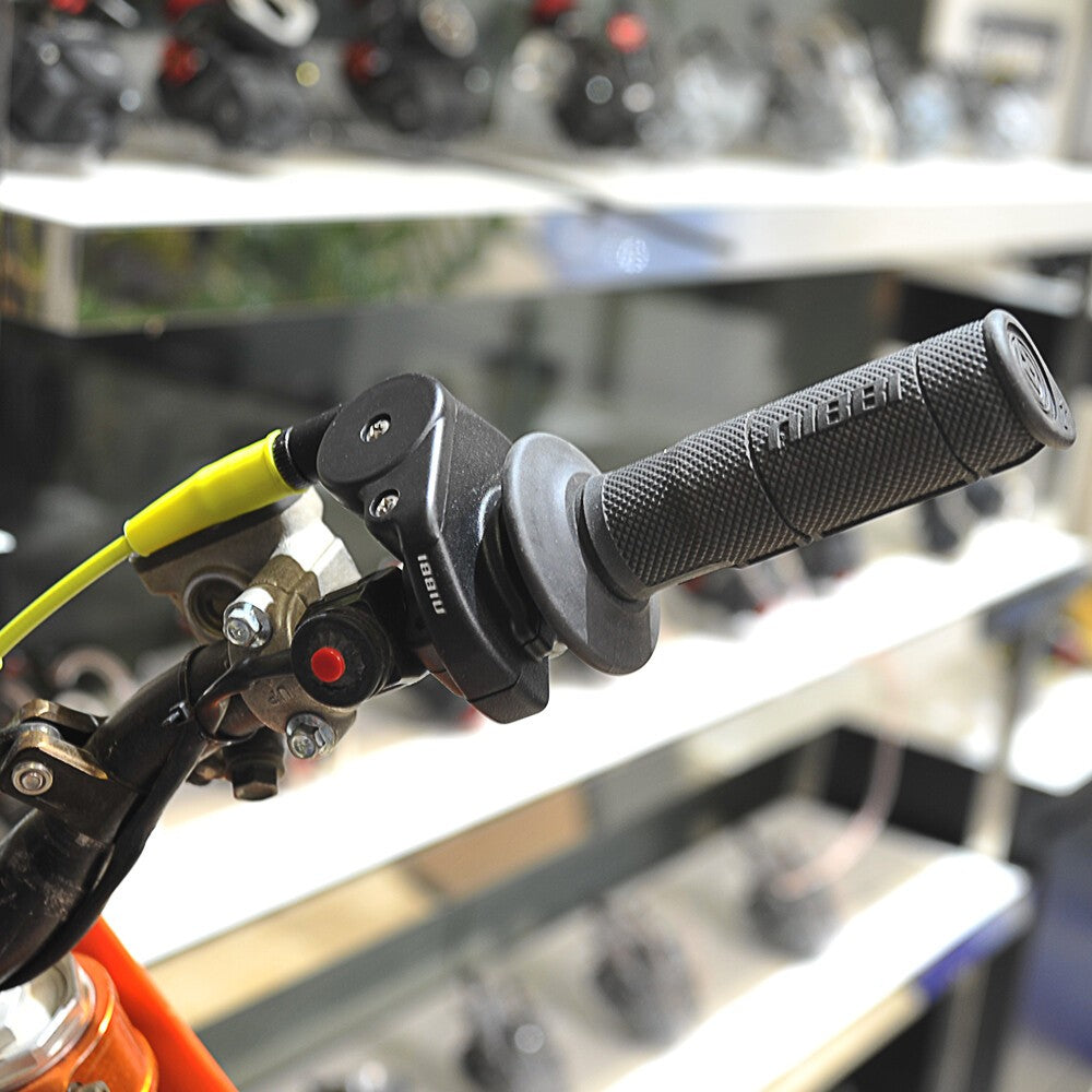 NIBBI 7/8'' Black Quick Action Throttle Twist Grip For Motorcycle Pit Dirt Bike