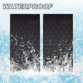 2x Car Center Pillar Honeycomb Print Window Door PVC B-Pillar Decals Wrap Black