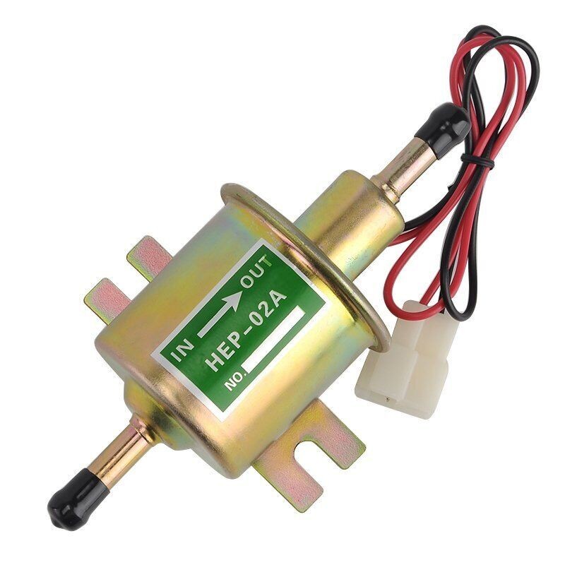 2X 12V Low Pressure Electric Fuel Pump HEP-02A Petrol Gas Diesel Car Universal