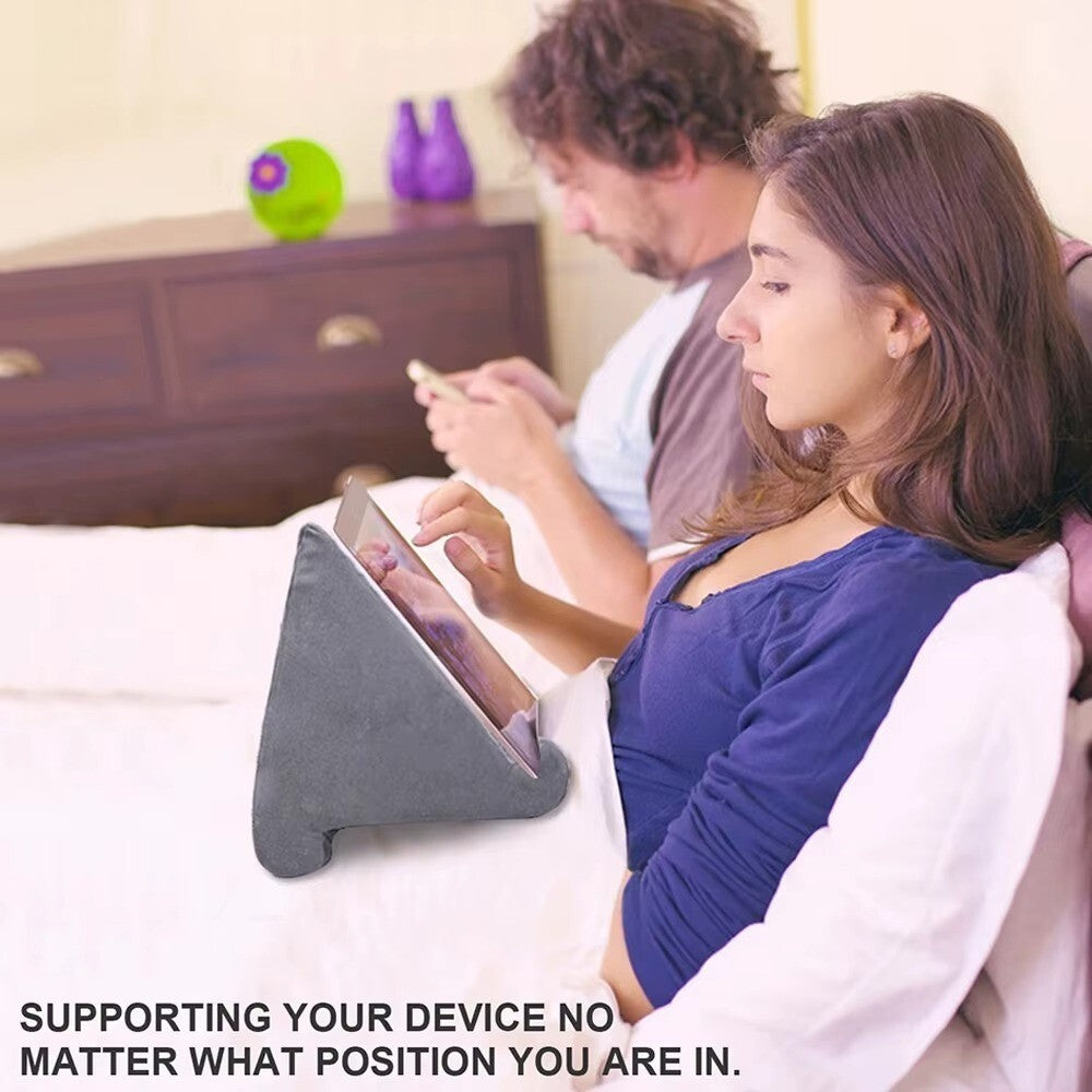 Multi-Angle Pillow Tablet  Stand Holder Foam Lap Rest Cushion For Phone iPad UK