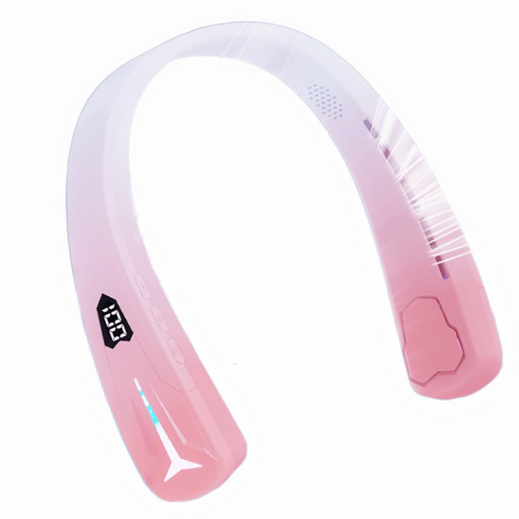 Sporty Bluetooth Neck Fan Cooler 4000mAh USB Rechargeable Portable 1pack