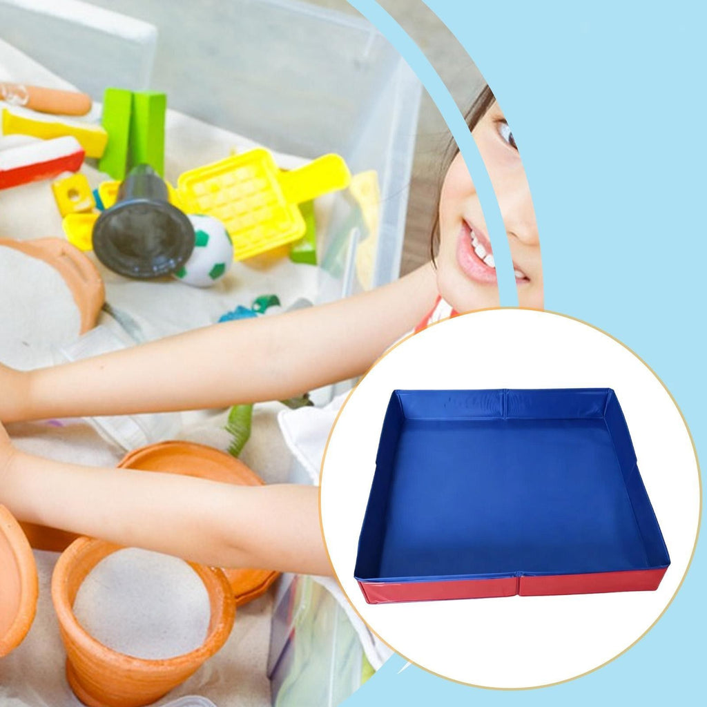 Kids Sand Pit Tray Beach Sand Play Container for Lawn Backyard Outdoor
