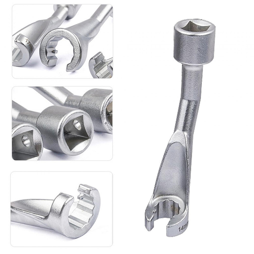 1/2" Fuel Line Socket Nut Wrench Pipe Wrench Open Spanner Double Ended L Shaped