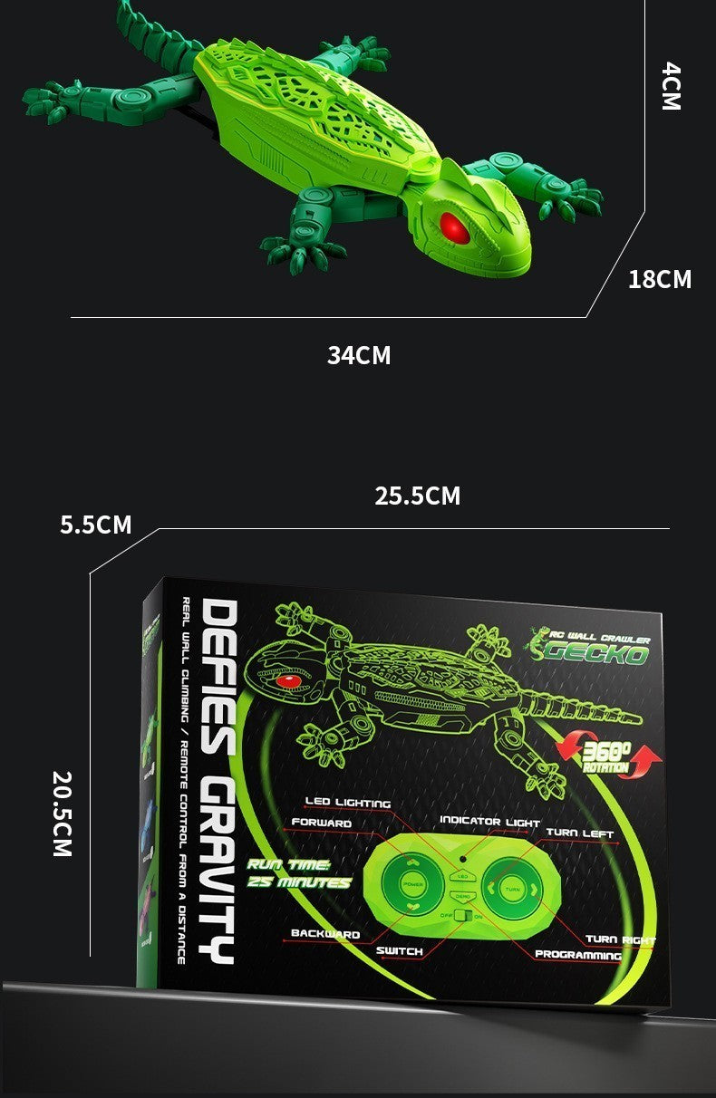 Remote Control Climbing Gecko Toy for Cats,Climbing Gecko Cat Toy Climb The Wall