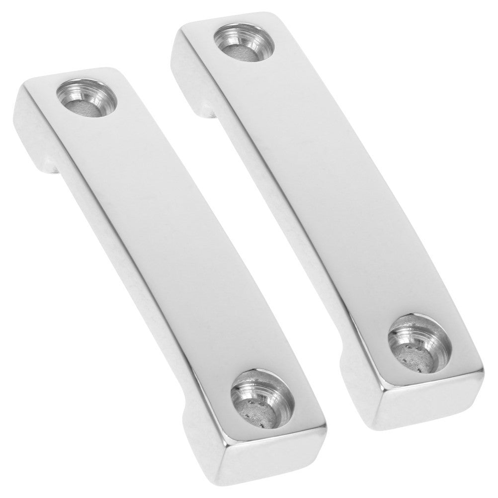 2pcs Stainless Steel Bimini Top Strap Pad Eye Kayak Deck Loops Webbing Footman