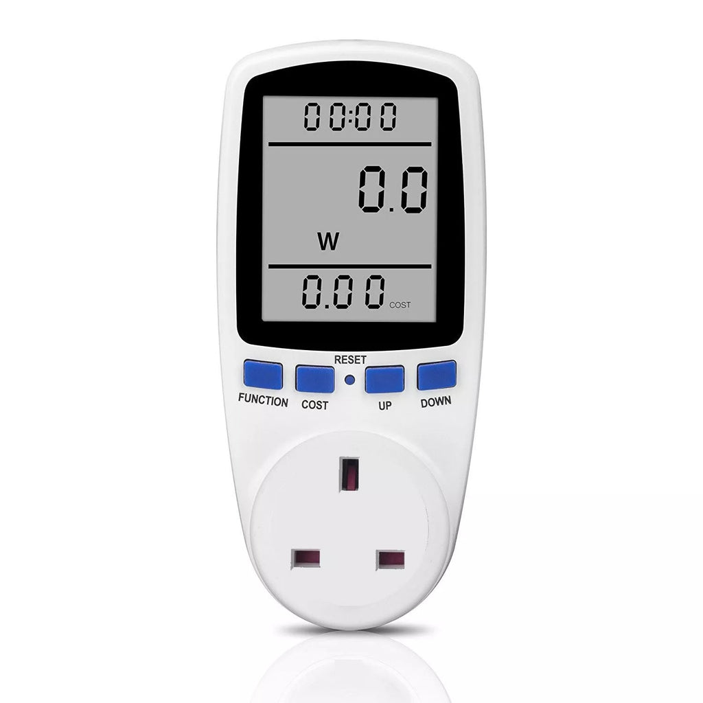 Electricity Power Consumption Meter Energy Monitor Watt Analyzer Kwh UK Plug-in