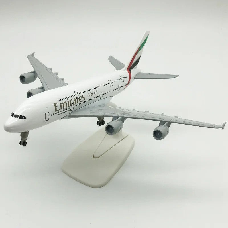 EMIRATES A380 20CM AIRBUS WHEELS METAL AIRCRAFT DIECAST PLANE MODEL GIFT 1:400