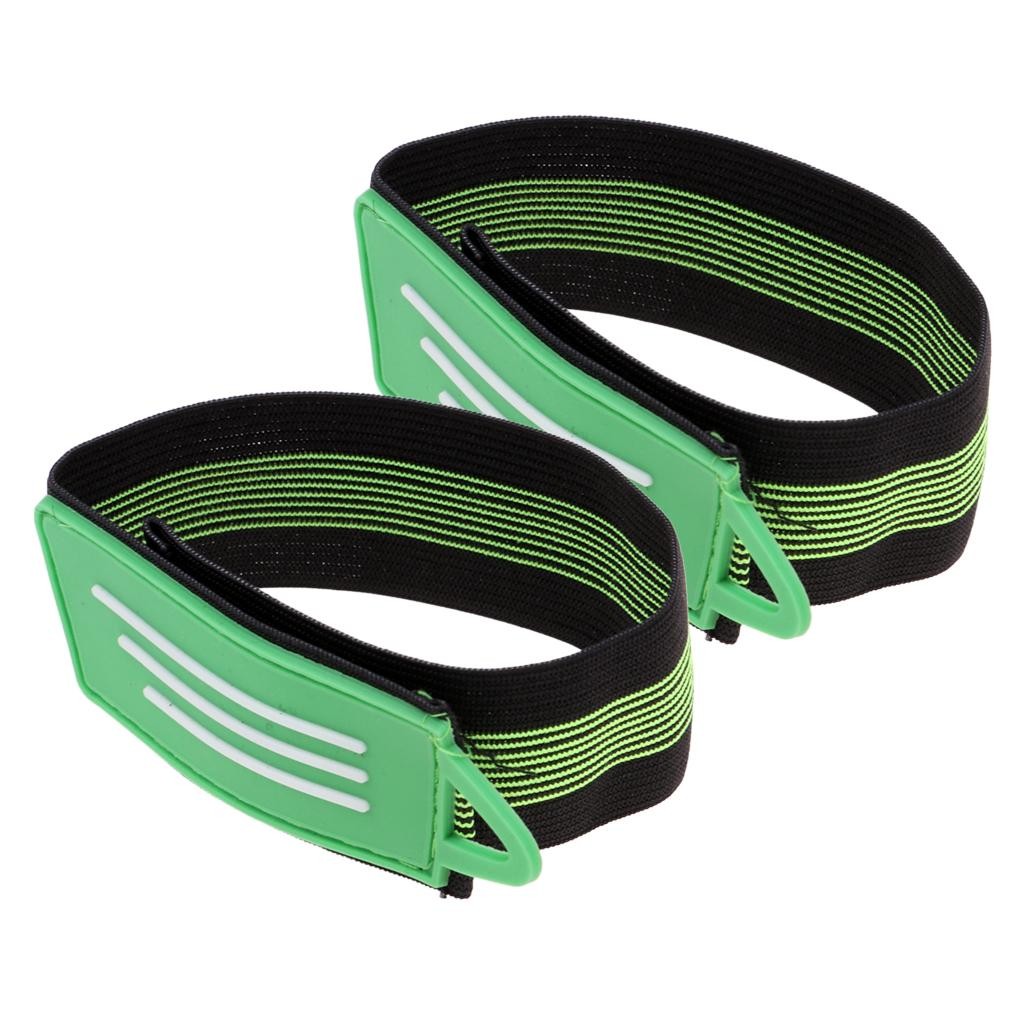 2 Bike Ankle Leg Bind Bandage Bicycle Reflective Trousers Pant Bands Clips Strap