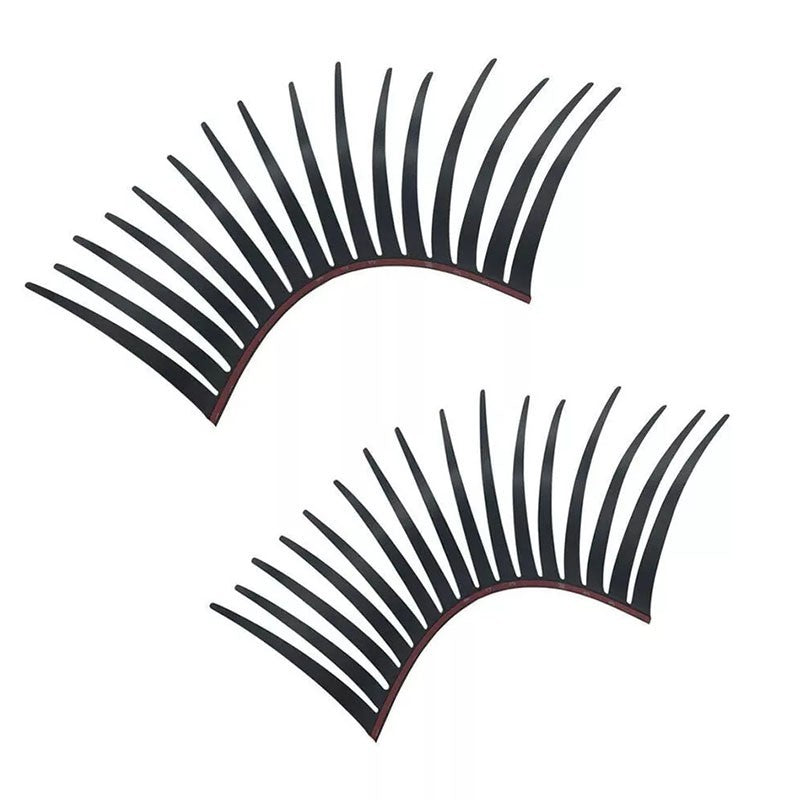 2Pcs Black Car Eyelash  Sticker Lash Decal Universal For Headlight Body Decor