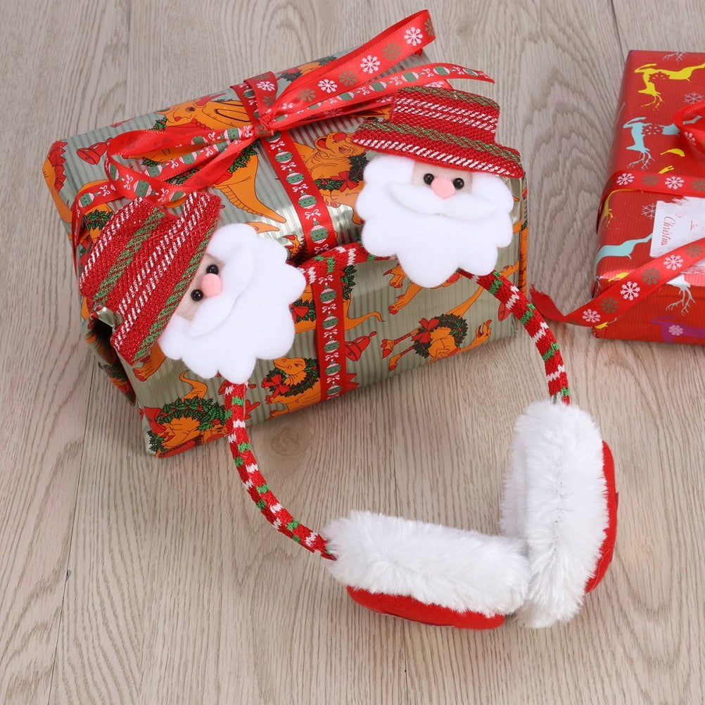 Christmas Earmuffs Furry Ear Warmer Winter Ear Covers Christmas Costume