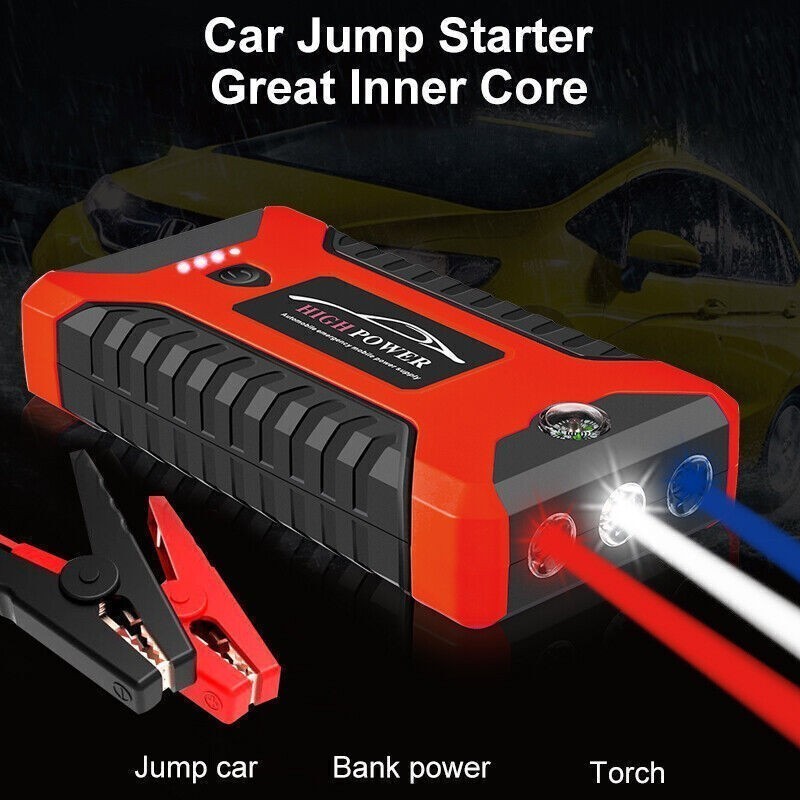99800mAh Car Jump Starter Pack Booster Battery Charger Emergency Power Bank UK