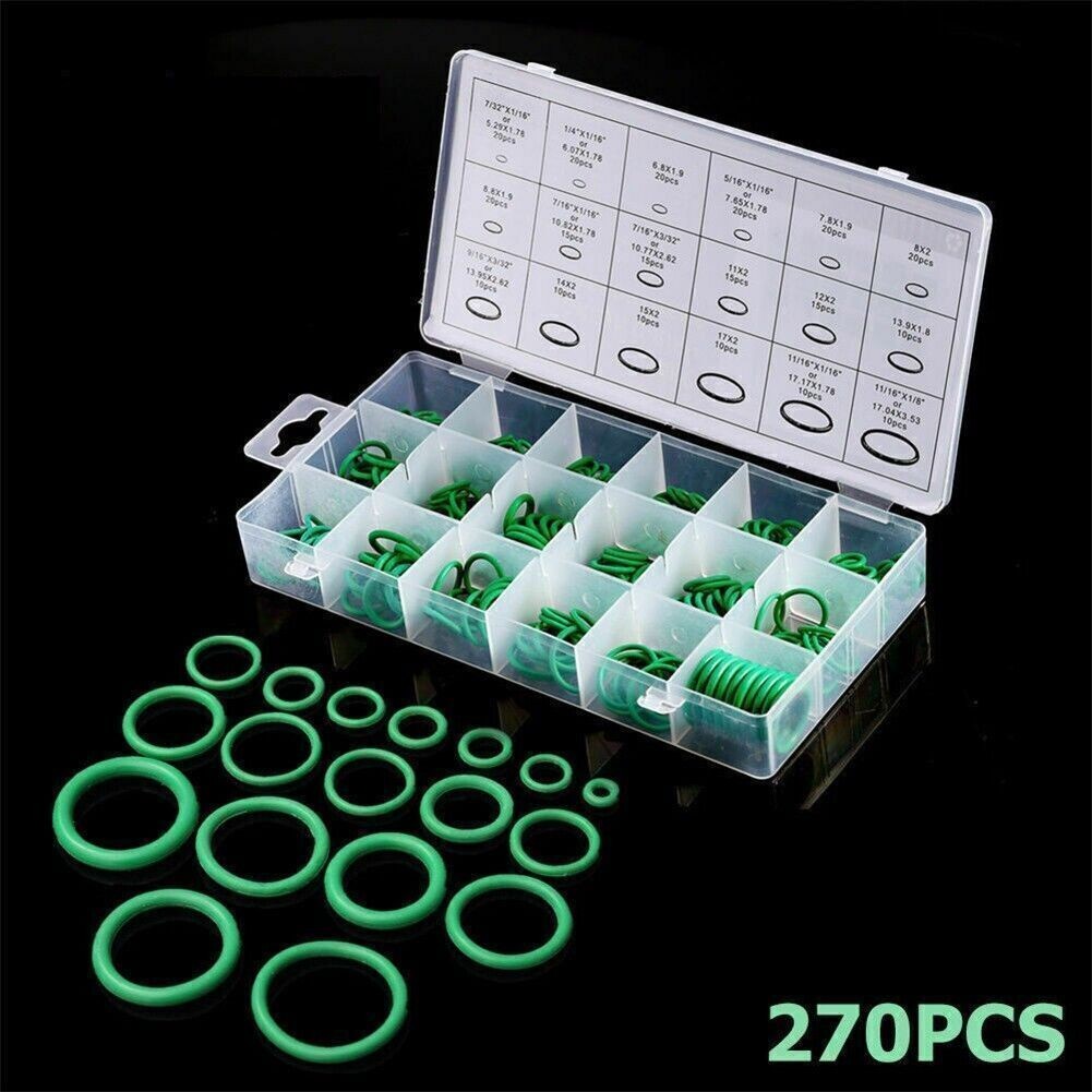 O-Ring Washer 270PCS High-temperature Resistant Rubber Automotive Seal-Set