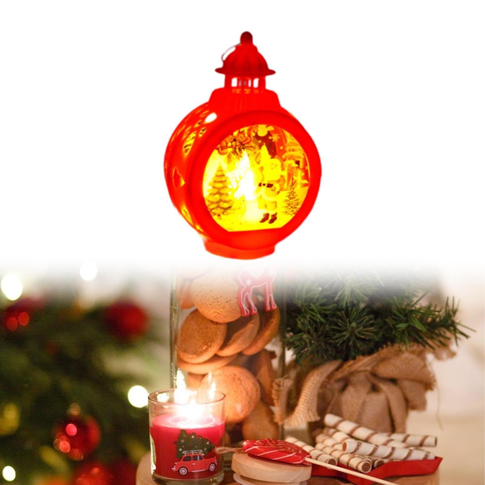 Christmas Decorative Candle Lantern Bedside Lamp Tabletop Family Candle Lantern