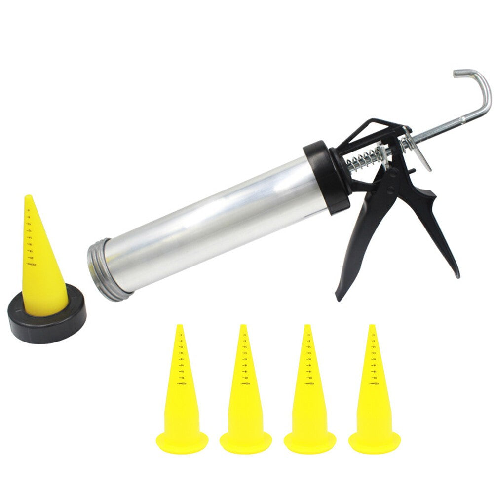Carp Fishing Boilie Gun with 4pcs Spare Nozzles Sausage Bait Ball Making Tackle