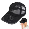 2026 New Solar Rechargeable Peak Cap, USB & Solar Powered Fan Hat,Baseball Cap