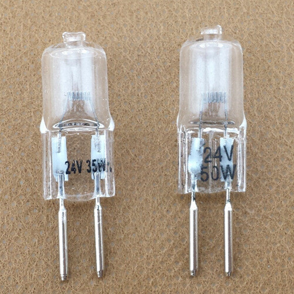 10Pcs G5.3 Base Halogen Bulb 24V 20W 35W 50W Lathe Machine Work Light Lamp