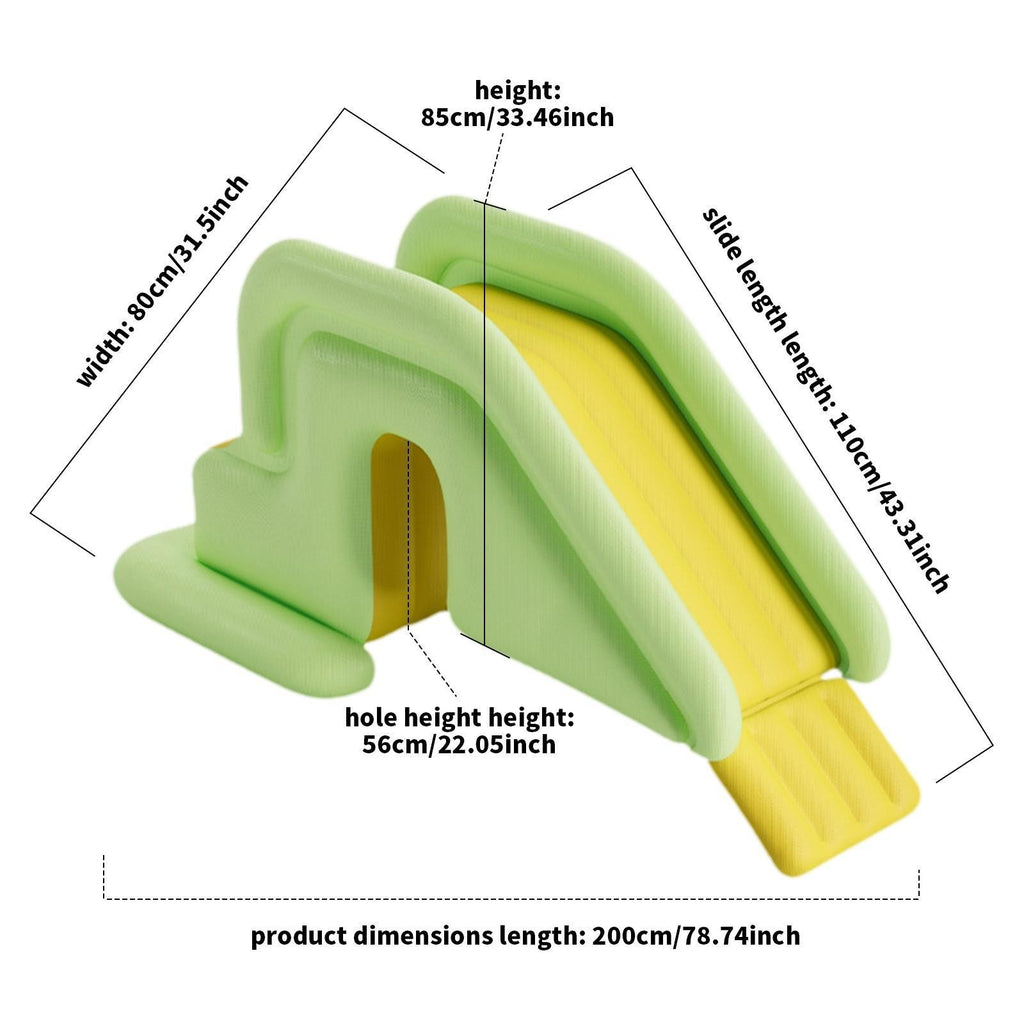 Inflatable Slide Thickened PVC Non Slip Easy Setup Backyard Water Slide