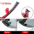 1.8M Rubber Car Front Hood Windshield Seal Strip Moulding Wind Deflector Trim