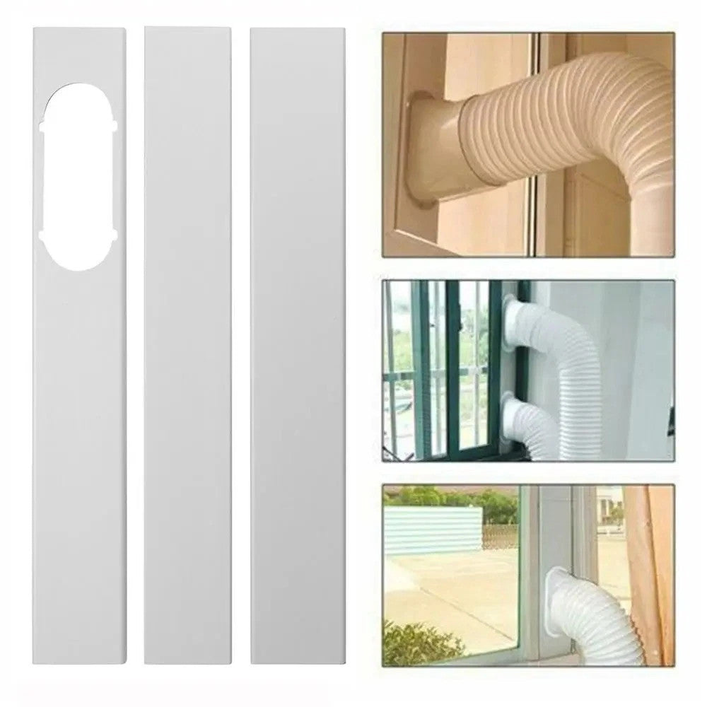 Portable Air Conditioner Window Kit Adjustable Slide Plate Exhaust Hose Adapter