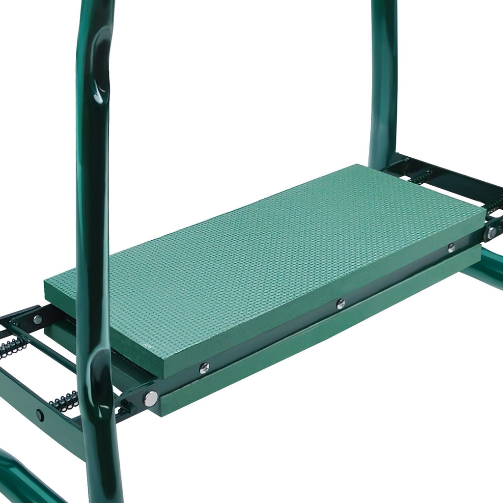 Garden Kneeler 2-in-1 Folding Gardening Padded Seat and Tool Bag &Digging Gloves
