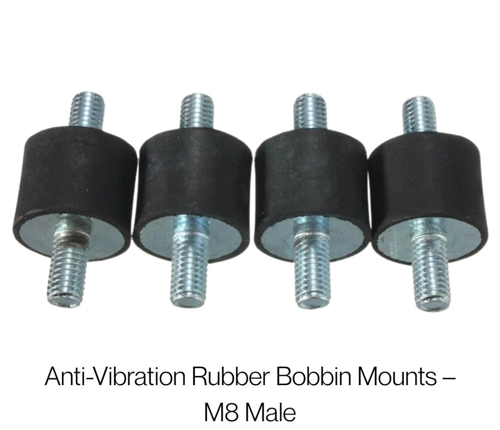 4X M8 Male / Male Anti Vibration Rubber Mount Car Bobbin Isolator Damper 30x20