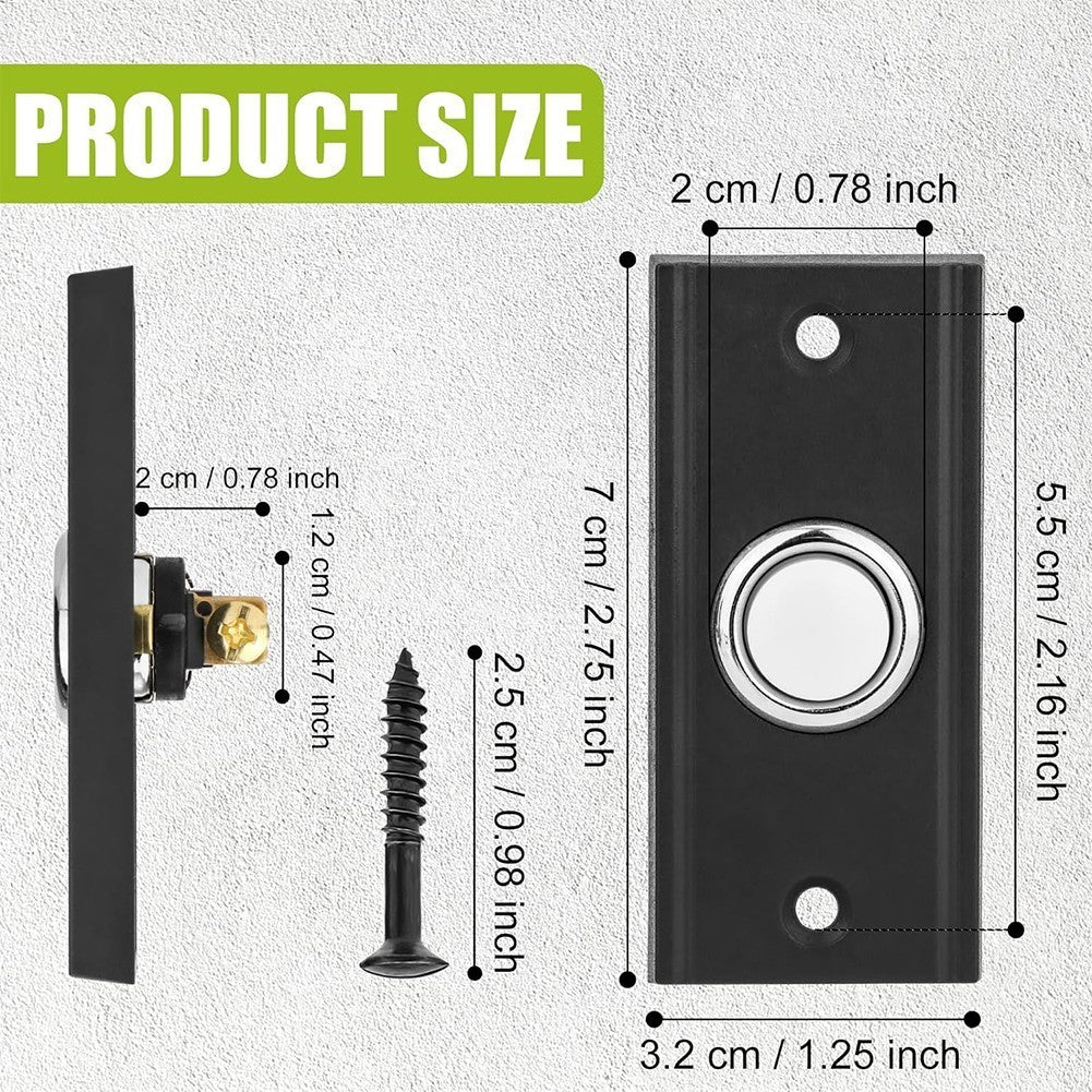 Premium Round Doorbell Push Button Suitable for Most Exterior Surfaces
