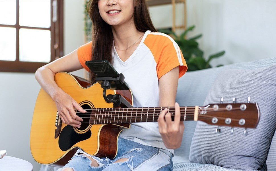 Guitar Phone Holder Mount Teaching Accessories Phone Clamp Professional