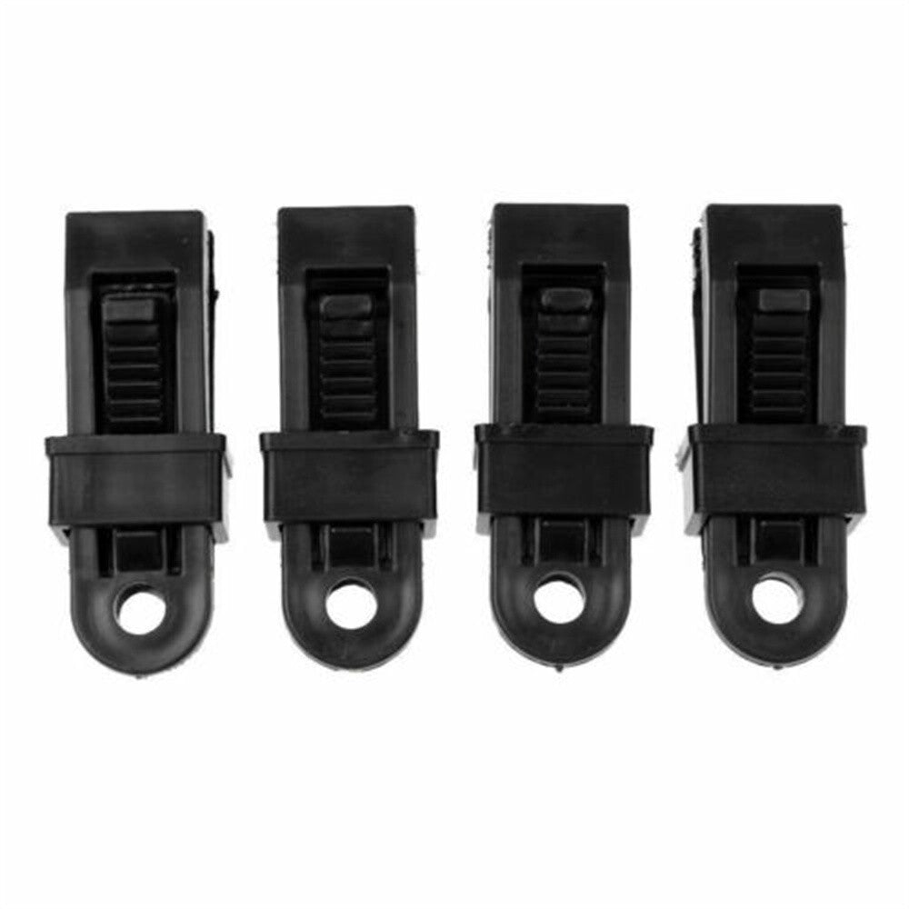 40 PCS Awning Tarp Clips Set Tent Clamp Buckle Camping Tool Heavy Duty Black UK