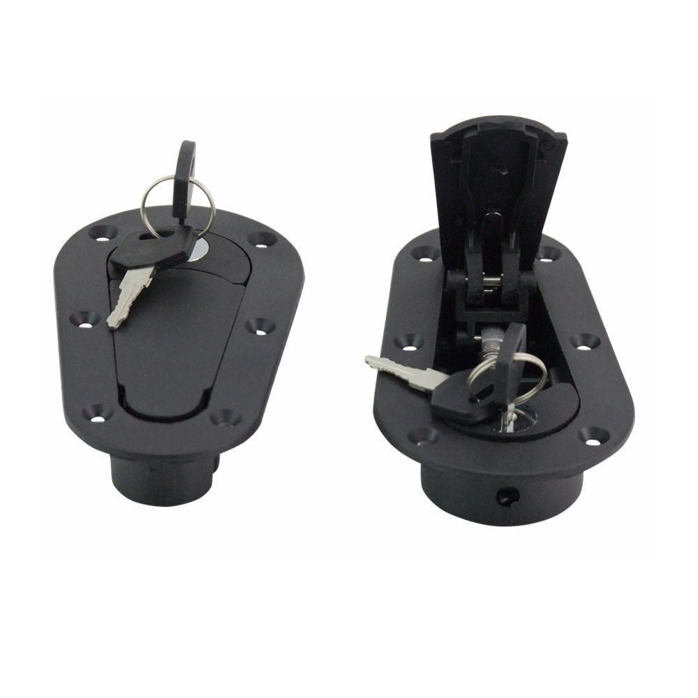 Quick Release Bonnet Pins Lock Kit Black Universal Fit Racing Car Security Latch
