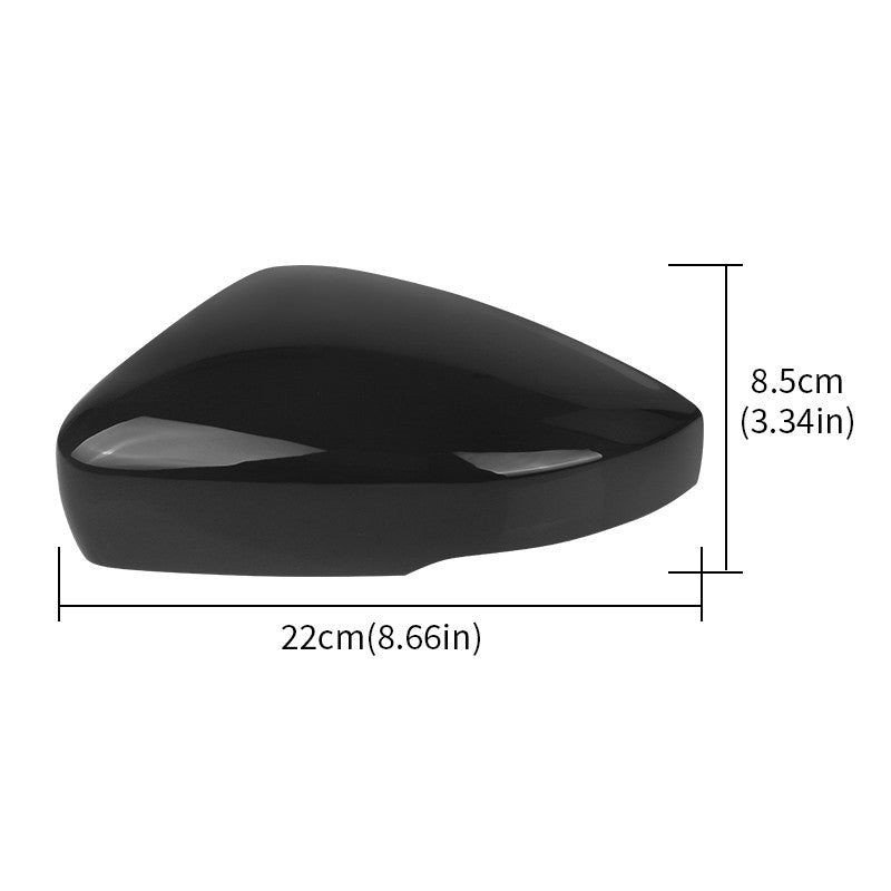 2x Gloss Black Wing Door Mirror Cover Cap Left+Right For VW Polo MK5 6R 2009-18