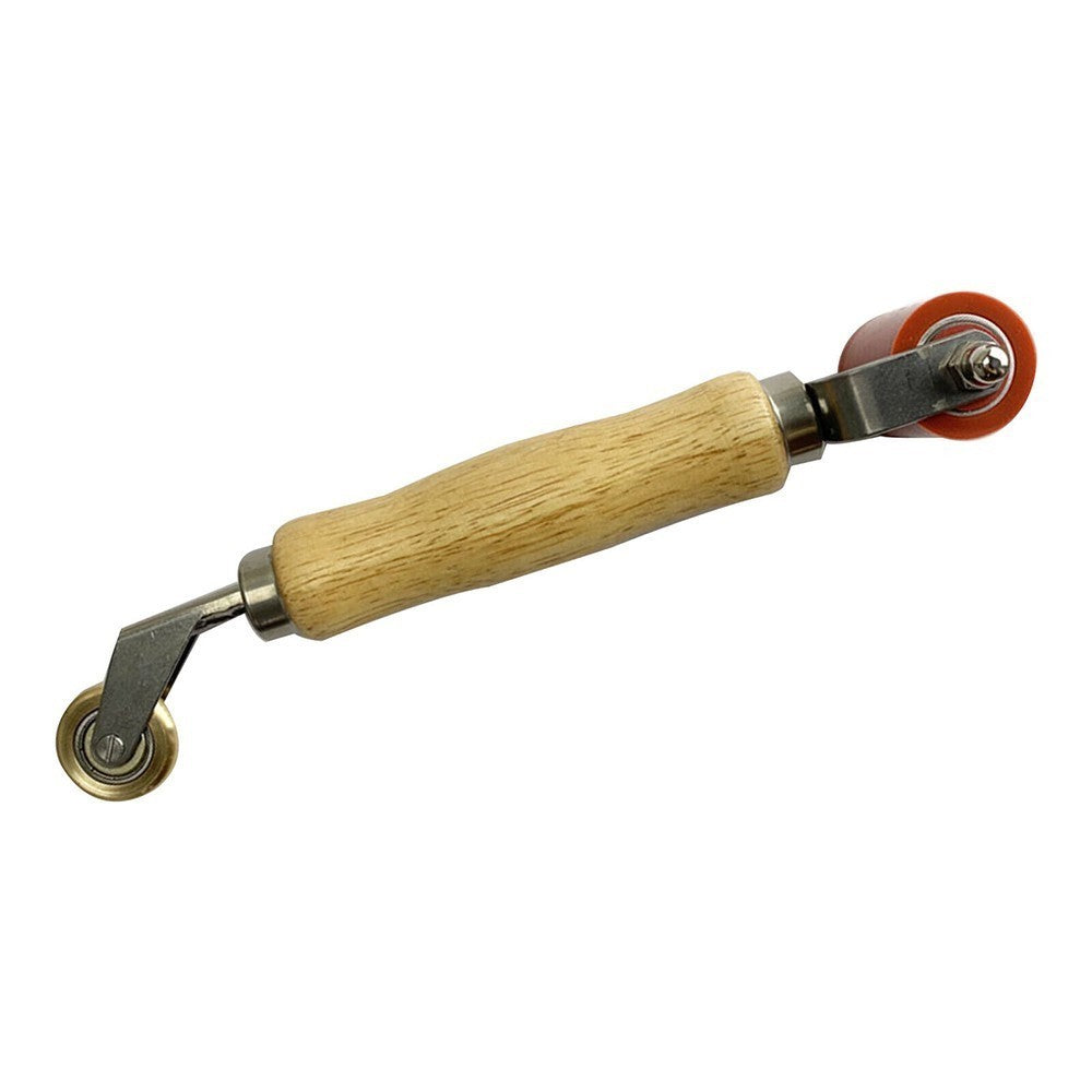 Silicone Seam Roller Red Brass Penny Combination 40mm EPDM Combi Roofing Tool UK
