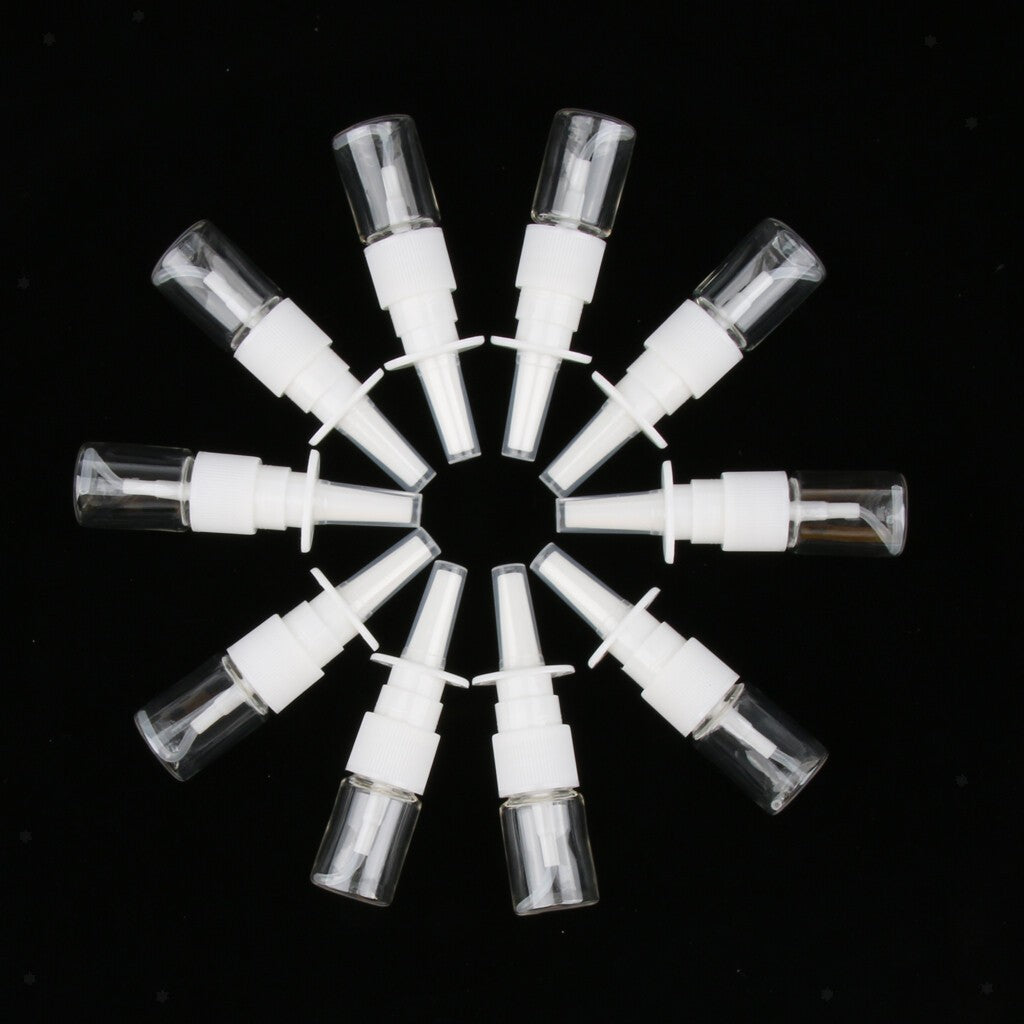 100Pcs 5ml Mini Empty Nasal Spray Bottle Clear Travel Containers for Cosmetic