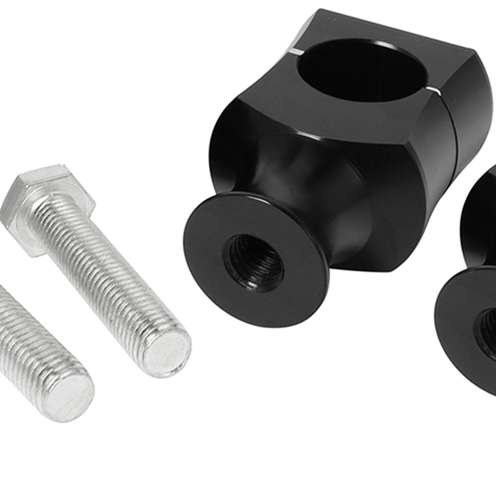 Universal Motorcycle 7/8'' / 1'' Handle Bar Riser Clamp 22mm Black
