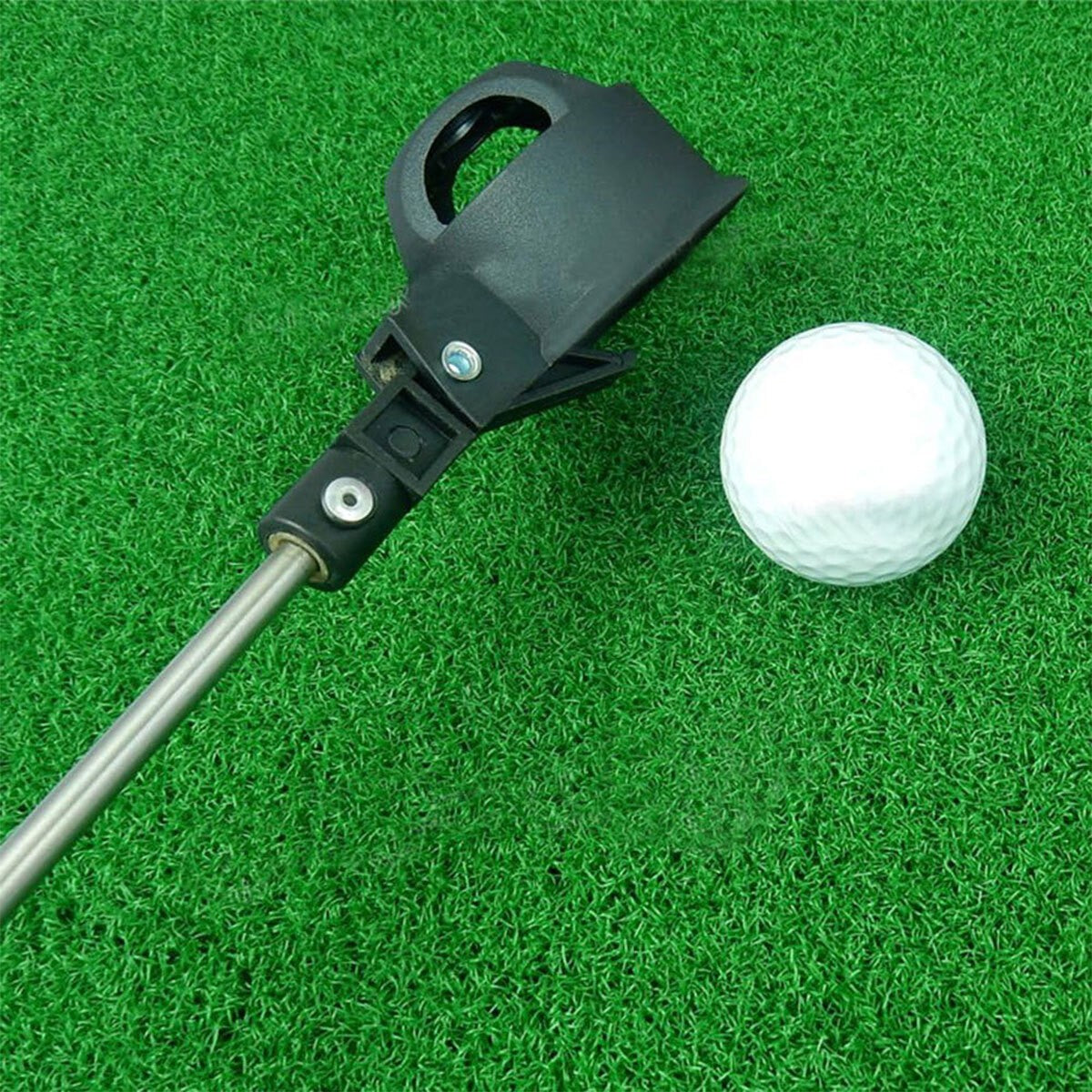 2m Telescopic Pocket Golf Ball Pick-Up Compact Retriever Automatic Lock Scoop