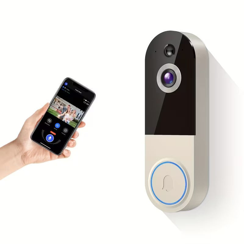 Wireless Video Doorbell Camera, AI Human Detection, Night Vision, Instant Alert,