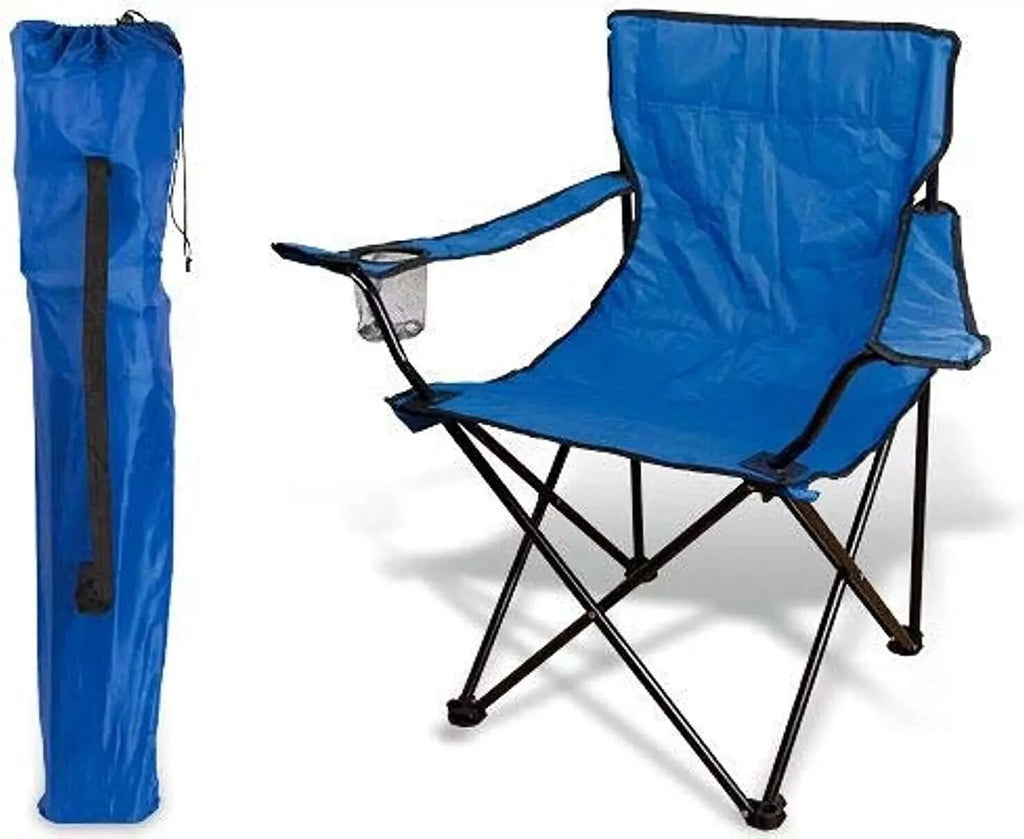 2x Camping Chairs Folding Portable Lightweight Outdoor Garden Beach Picnic Seat