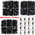 625X Car Plastic Push Pin Rivet Interior Fixing Tools Trim Clips Panel Fasteners
