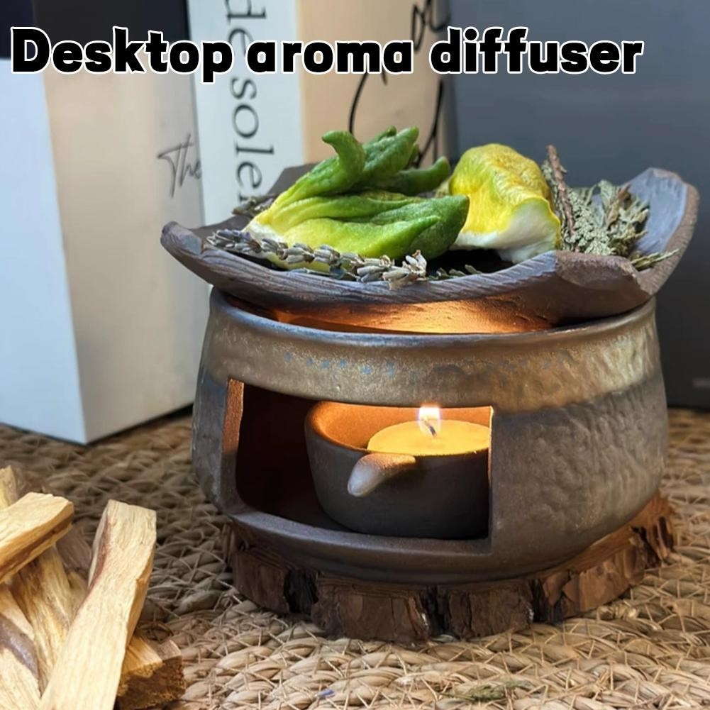Ceramic Incense Burner Kit, Ceramic Aromatherapy,Stove Essential Oil Burner UK