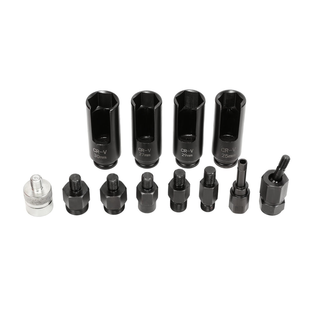 14pcs Diesel Injector Extractor Remove & Common Rail Adaptor Puller Slide Hammer