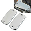 2Pcs Front Brake Reservoir Fluid Cover Cap For Honda Valkyrie Goldwing GL1500