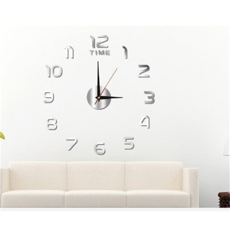 Modern Office Room Home Wall Large Number Sticker DIY Clock Decor Acrylic