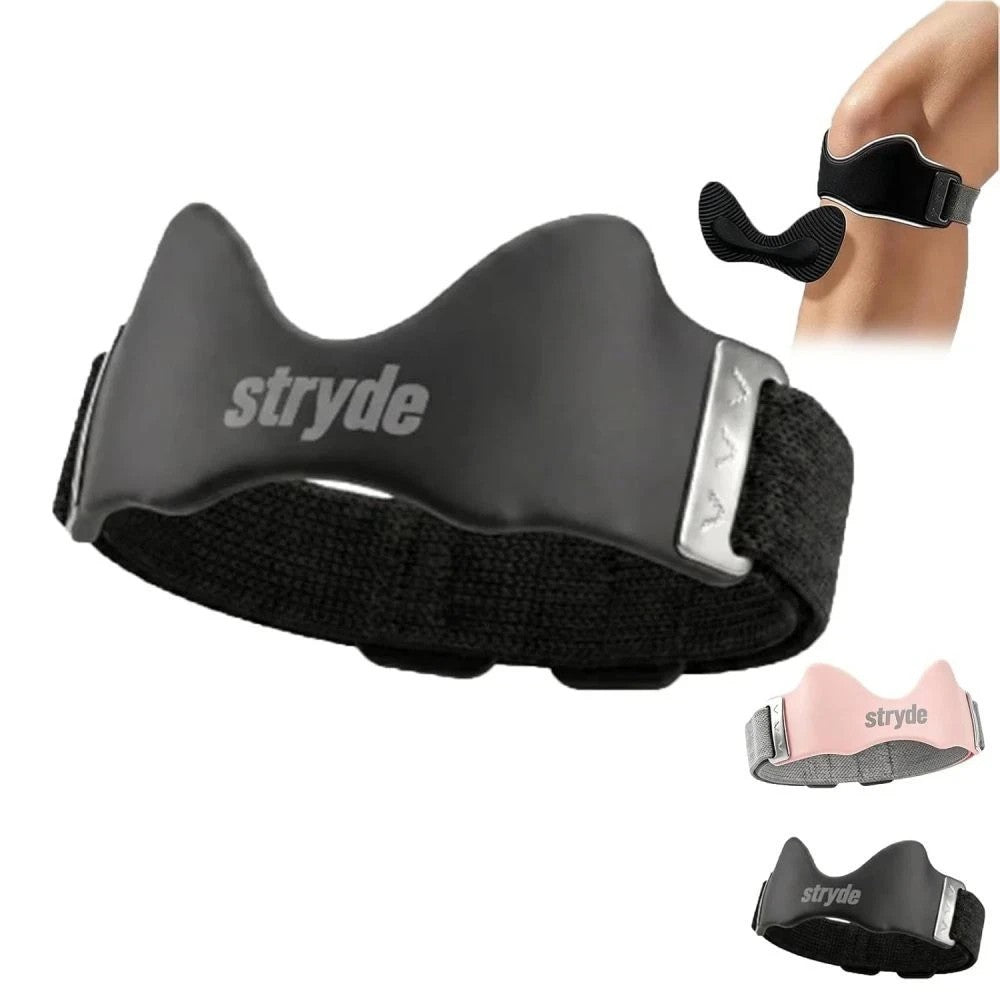 Stryde Precision Strap Knee Brace Silicone Pad Adjustable Breathable Sport UK
